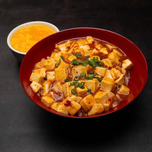Mapo Tofu over Rice 麻婆豆腐盖饭