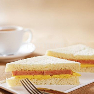 Spam & Egg with Cilantro Sandwich