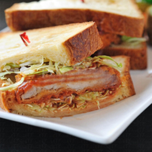 Crispy Pork Chop Sandwich
