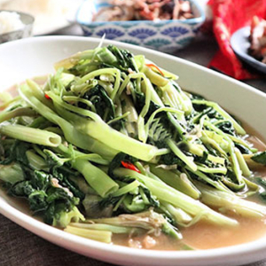 Sauteed Tung Choi with Spicy Bean Gurd