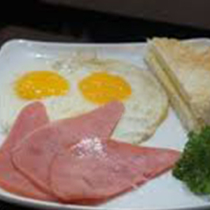 Ham with Egg & Toast