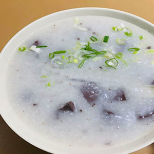 Pork Blood with Pork Instestine & Chinese Chives Congee
