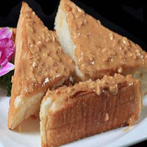 Thick French Toast with Peanut Butter