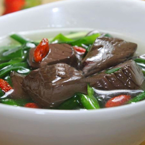 Pork Blood & Instestine with Chinese Chives