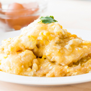 Cod Fillet with Creamy Corn Sauce