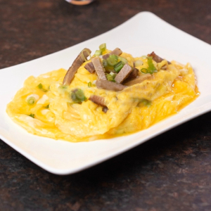 BBQ Pork with Scrambled Eggs