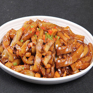 Eggplant & Diced Chicken with Salty Fish