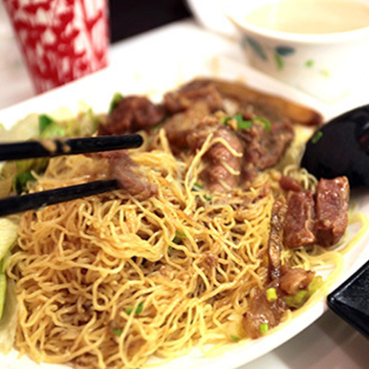 Beef Stew with Vegetable Chow Mein