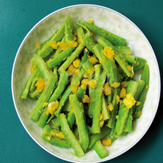 Bitter Melon with Salted Egg Yolk