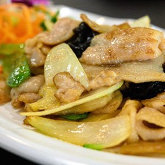 Sauteed Assorted Mushroom with Pork Jowd Meat