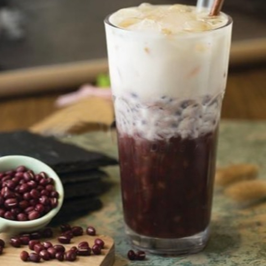 Crushed Ice with Red Bean & Grass Jelly