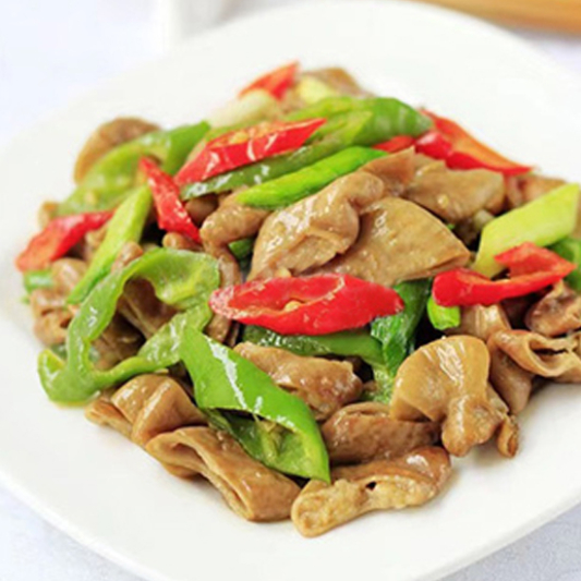 Stir-Fried Pork Intestine with Preserved Vegetables