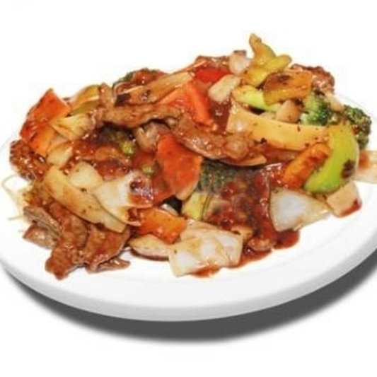 Beef with Black Bean Sauce Flat Rice Noodles