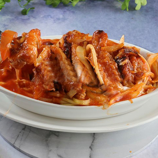 Baked Pork Steak in Tomato Sauce
