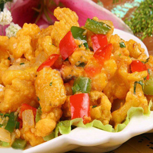 Fried Chicken Wings & Squid with Spicy Salt