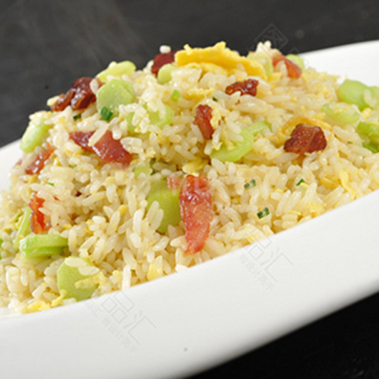 Chinese Broccoli Preserved Meat Fried Rice