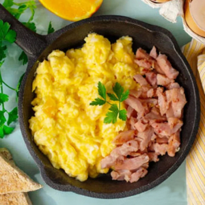 Ham with Scrambled Eggs