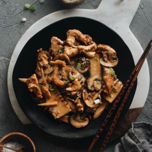 Prime Beef with Mixed Mushrooms