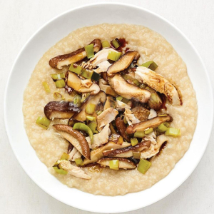 Mushroom Chicken Porridge
