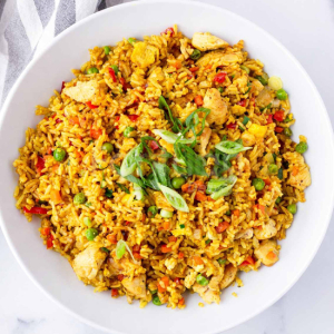 Curry Corn Seafood Fried Rice