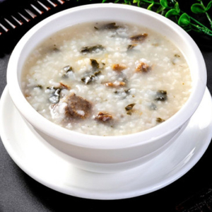 Dried Vegetables and Pork Porridge
