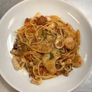 Spicy Tomato Sauce Seafood Pasta