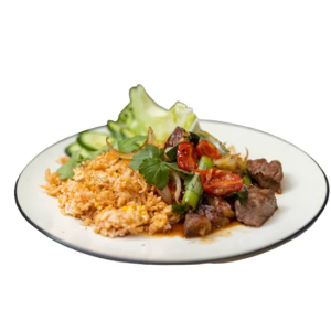 Wechat Filet Mignon Cube with Red Rice