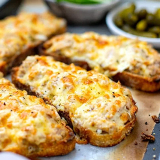 Tuna Garlic Bread with French Cheese (4 pcs)