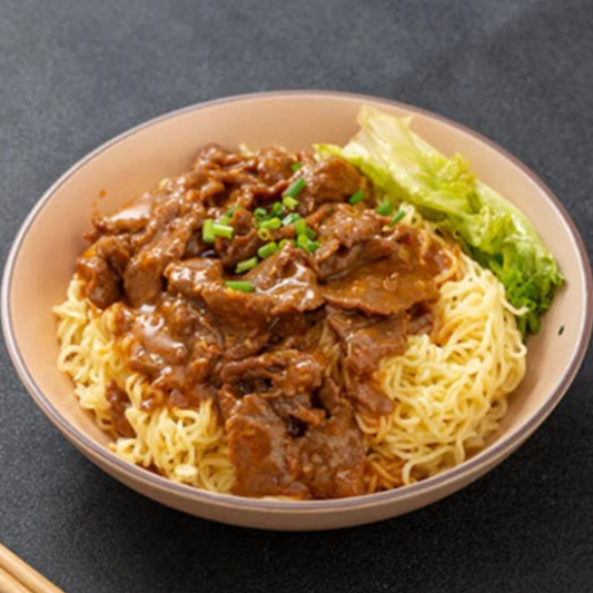 Satay Beef Chow Mein