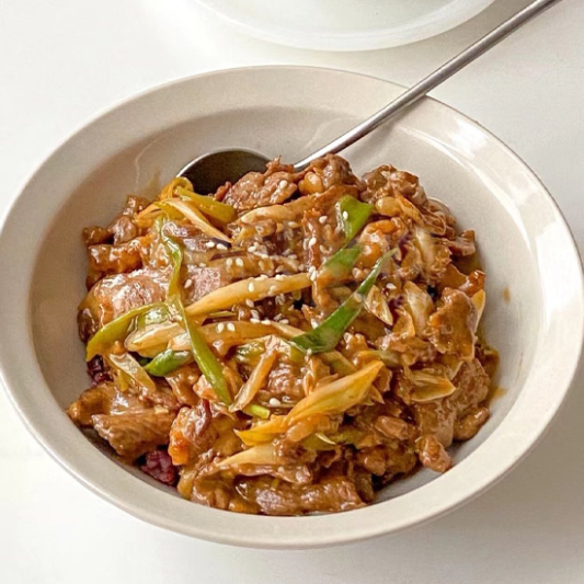 Mongolian Beef with Ginger Sauce