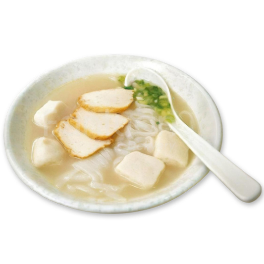 Fish Ball Flat Rice Noodle Soup
