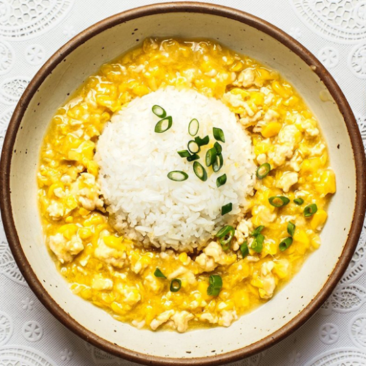 Cream Corn Chicken with Rice