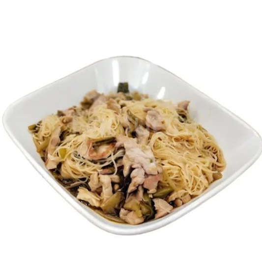 Stir-Fried Preserved Vegetables & Pork with Vermicelli