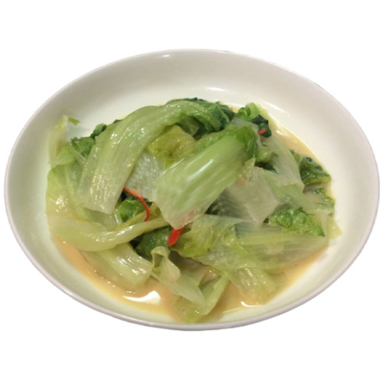 Saut&egrave;ed Lettuce with Bean Curd Sauce