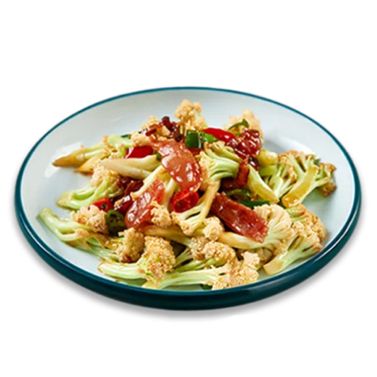 Stir-Fried Taiwan Cauliflower with Preserved Meat