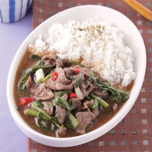 Satay Beef over Rice