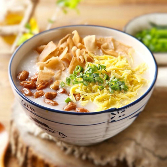 Minced Beef and Seafood Porridge