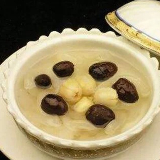 Lotus Seeds with Fish Maw Stew in Coconut Milk