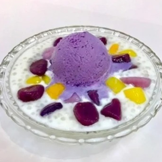 Purple Yam & Taro with Coconut Sago