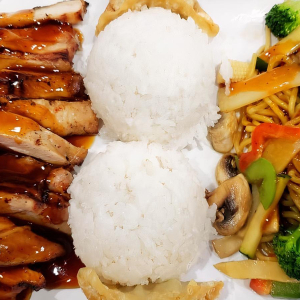 7. Chicken Teriyaki & Veggie Yakisoba