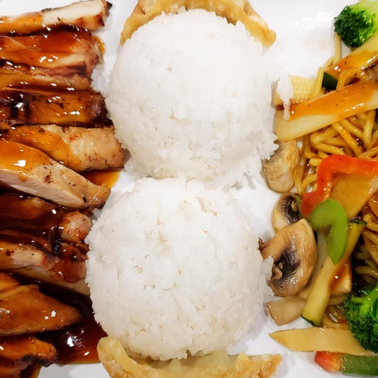 7. Chicken Teriyaki & Veggie Yakisoba