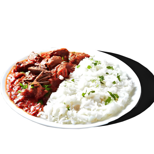 White Rice & Chili Chicken
