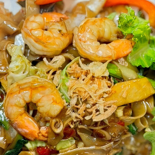 Drunken Noodles Prawns