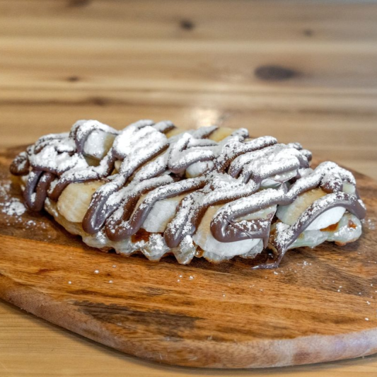 Nutella with Banana Croffle
