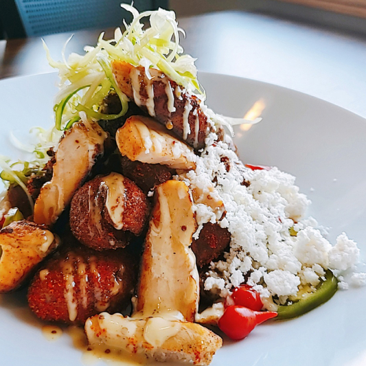 Crispy Smashed Potato & Chicken