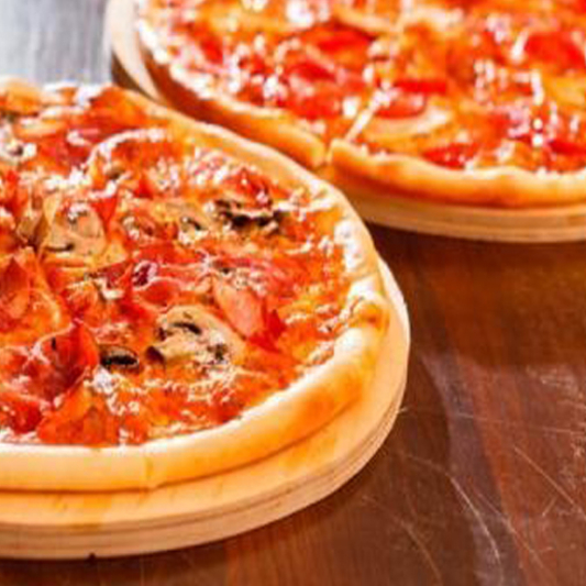 2 Pizzas with 3 Toppings