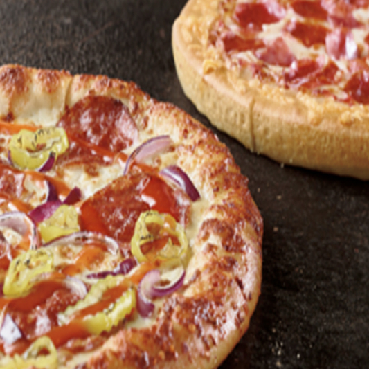 2 Pizzas with 3 Toppings