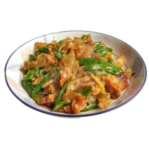 Green Pepper Beef Tendon / 角椒烧蹄筋