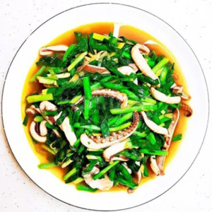 Fresh Squid with Leeks / 韭菜鲜鱿鱼