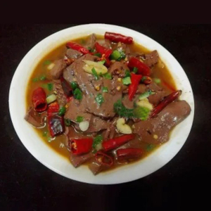 Spicy and Hot Pig Blood / 麻辣猪血